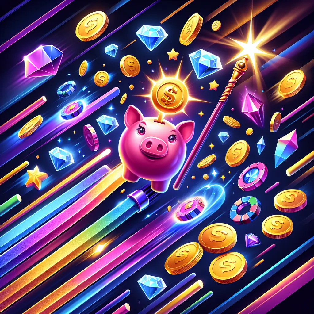 Piggy Prizes Wand of Riches slot game